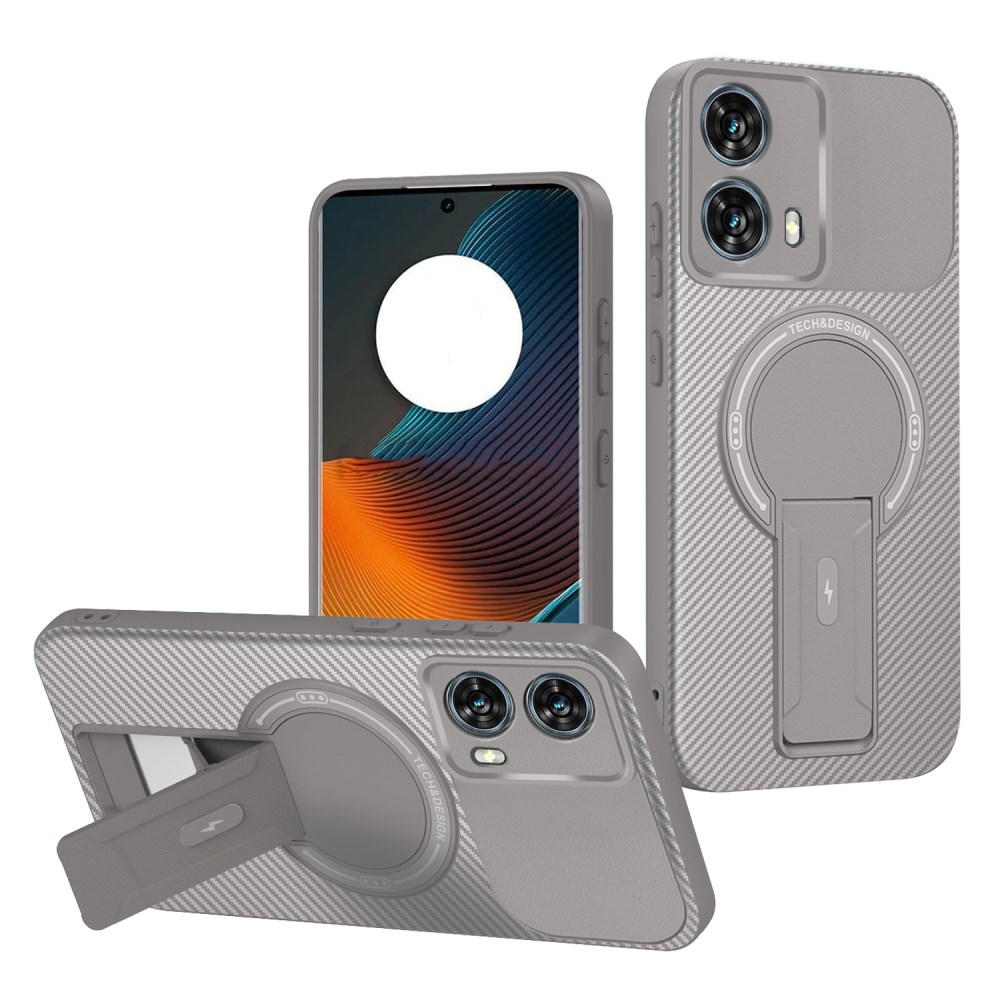 Θήκη Motorola Edge 50 Fusion 5G - OEM - Σκληρή Πλάτη PC+TPU - Γκρι - Stand Θήκη Motorola Edge 50 Fusion 5G - OEM - Σκληρή Πλάτη PC+TPU - Γκρι - Stand