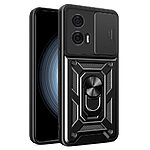 Θήκη Motorola Edge 50 Fusion 5G - OEM - Σκληρή Πλάτη PC+TPU - Μαύρο - Stand