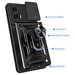 Θήκη Motorola Edge 50 Fusion 5G - OEM - Σκληρή Πλάτη PC+TPU - Μαύρο - Stand - Εικόνα 3