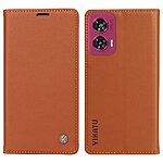 Θήκη Motorola Edge 50 Fusion 5G - YIKATU YK-001 - Flip Πορτοφόλι από Συνθετικό Δέρμα (PU) με TPU - Καφέ - Wallet/Stand