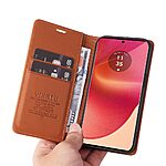 Θήκη Motorola Edge 50 Fusion 5G - YIKATU YK-001 - Flip Πορτοφόλι από Συνθετικό Δέρμα (PU) με TPU - Καφέ - Wallet/Stand - Εικόνα 6