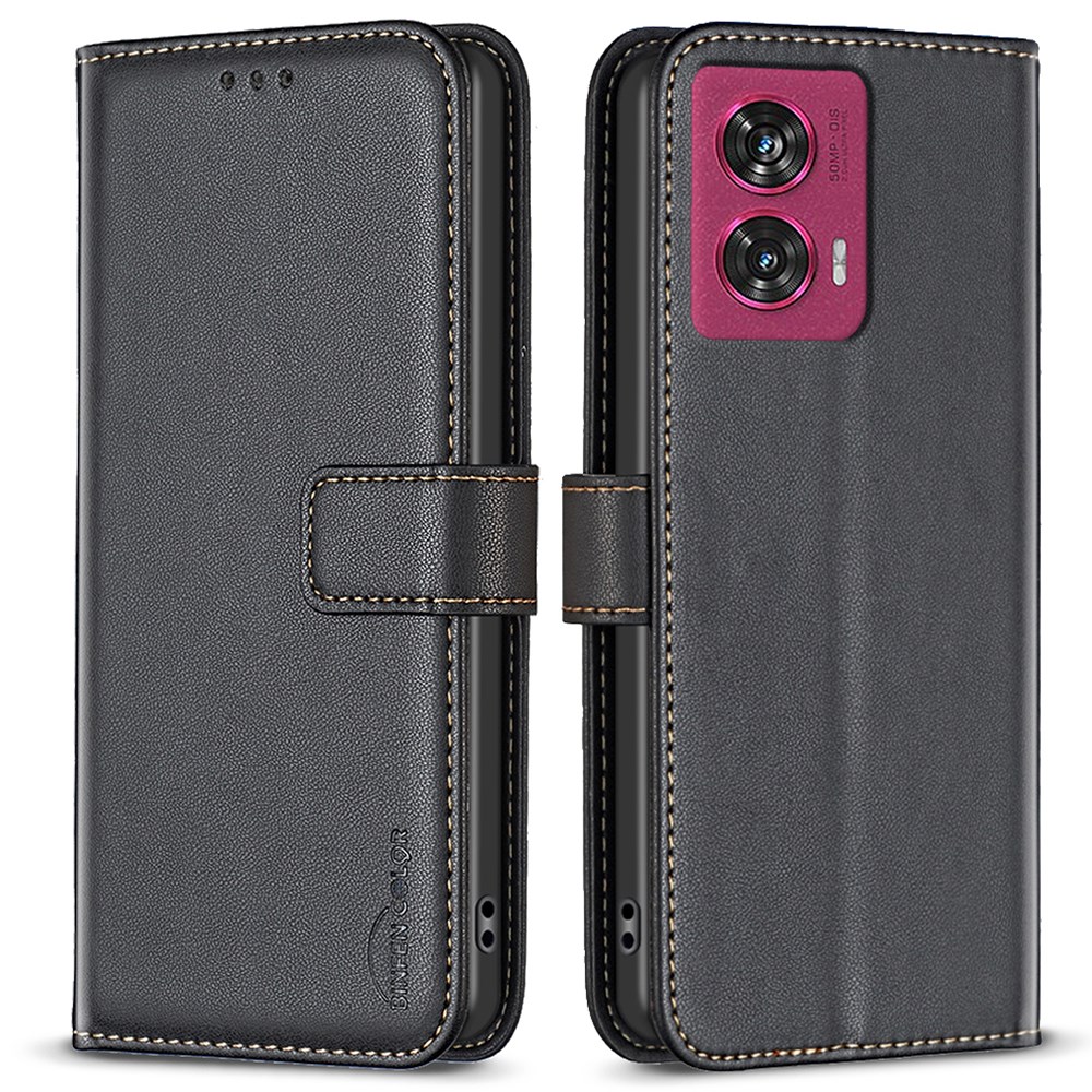 Θήκη Motorola Edge 50 Fusion 5G - BINFEN COLOR BF17 - Flip Πορτοφόλι από Συνθετικό Δέρμα (PU) με TPU - Μαύρο - Wallet/Stand Θήκη Motorola Edge 50 Fusion 5G - BINFEN COLOR BF17 - Flip Πορτοφόλι από Συνθετικό Δέρμα (PU) με TPU - Μαύρο - Wallet/Stand