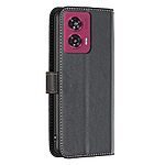 Θήκη Motorola Edge 50 Fusion 5G - BINFEN COLOR BF17 - Flip Πορτοφόλι από Συνθετικό Δέρμα (PU) με TPU - Μαύρο - Wallet/Stand - Εικόνα 6