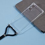 Θήκη Motorola Edge 50 Fusion 5G - OEM - Πλάτη TPU - Διάφανο - Λουράκι - Εικόνα 3