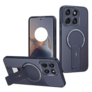 Θήκη Motorola Edge 60 5G / Fusion 5G - OEM - Σκληρή Πλάτη PC+TPU - Μπλε - Stand