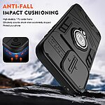 Θήκη Motorola Edge 60 Fusion 5G - OEM - Σκληρή Πλάτη PC+TPU - Μαύρο - Stand - Εικόνα 5