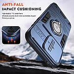 Θήκη Motorola Edge 60 Fusion 5G - OEM - Σκληρή Πλάτη PC+TPU - Μπλε - Stand - Εικόνα 5