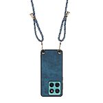 Θήκη Motorola Edge 60 Fusion 5G - OEM - Πλάτη από Συνθετικό Δέρμα (PU) με TPU - Μπλε - Λουράκι - Εικόνα 3