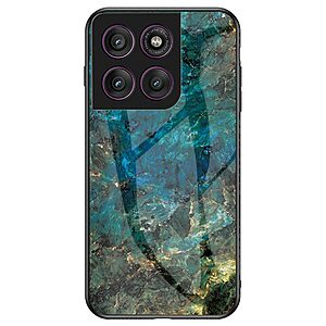 Θήκη Motorola Edge 60 Pro 5G - OEM - Σκληρή Πλάτη PC + Tempered Glass - Σμαραγδί