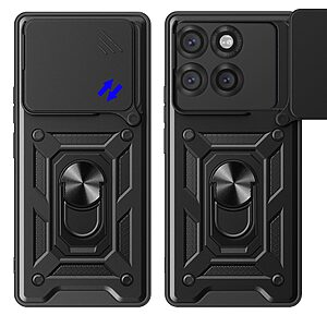 Θήκες Κινητών Αξεσουάρ Motorola Edge 60 Pro 5G 34 Θήκη Motorola Edge 60 Pro 5G - OEM - Σκληρή Πλάτη PC+TPU - Μαύρο - Stand - Εικόνα 2