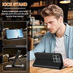 Θήκη Motorola Edge 60 Pro 5G - OEM - Flip Πορτοφόλι από Συνθετικό Δέρμα (PU) με TPU - Μαύρο - RFID/Wallet/Stand - Εικόνα 5