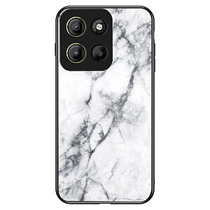 Θήκη Motorola Moto G15 4G - OEM - Σκληρή Πλάτη PC + Tempered Glass - Λευκό