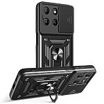 Θήκη Motorola Moto G15 4G - OEM - Σκληρή Πλάτη PC+TPU - Μαύρο - Stand