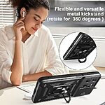 Θήκη Motorola Moto G15 4G - OEM - Σκληρή Πλάτη PC+TPU - Μαύρο - Stand - Εικόνα 2