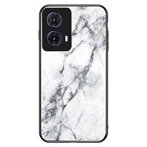 Θήκη Motorola Moto G85 5G - OEM - Σκληρή Πλάτη PC + Tempered Glass - Λευκό