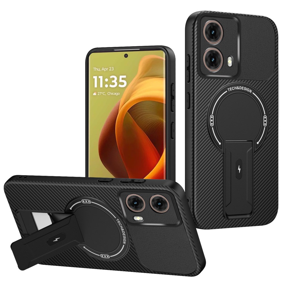 Θήκη Motorola Moto G85 5G - OEM - Σκληρή Πλάτη PC+TPU - Μαύρο - Stand Θήκη Motorola Moto G85 5G - OEM - Σκληρή Πλάτη PC+TPU - Μαύρο - Stand