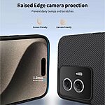 Θήκη Motorola Moto G85 5G - WANLONFENG TQ Series - Σκληρή Πλάτη PC+TPU - Μαύρο - Εικόνα 3