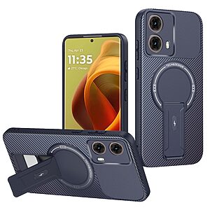 Θήκη Motorola Moto G85 5G - OEM - Σκληρή Πλάτη PC+TPU - Μπλε - Stand