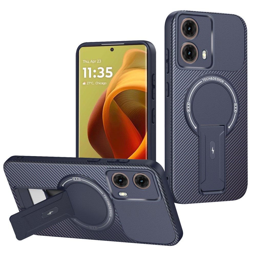 Θήκη Motorola Moto G85 5G - OEM - Σκληρή Πλάτη PC+TPU - Μπλε - Stand Θήκη Motorola Moto G85 5G - OEM - Σκληρή Πλάτη PC+TPU - Μπλε - Stand