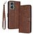 Θήκη Motorola Moto G85 5G - OEM - Flip Πορτοφόλι από Συνθετικό Δέρμα (PU) με TPU - Καφέ - Wallet/Stand/Λουράκι