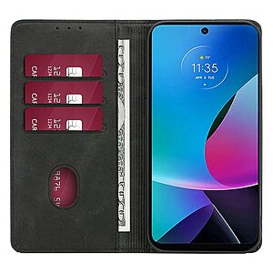 Θήκες Κινητών Αξεσουάρ Motorola Moto G85 5G 12 Θήκη Motorola Moto G85 5G - OEM - Flip Πορτοφόλι από Συνθετικό Δέρμα (PU) με TPU - Μαύρο - Wallet/Stand - Εικόνα 2
