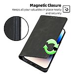 Θήκη Motorola Moto G85 5G - OEM - Flip Πορτοφόλι από Συνθετικό Δέρμα (PU) με TPU - Μαύρο - Wallet/Stand - Εικόνα 4