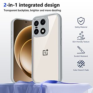 Θήκη OnePlus 15 5G - OEM - Σκληρή Πλάτη PC+TPU - Γκρι - Εικόνα 2