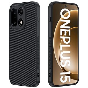 Θήκη OnePlus 15 5G - OEM - Σκληρή Πλάτη PC από Συνθετικό Δέρμα (PU) - Μαύρο