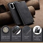 Θήκη OnePlus 15 5G - CASEME 013 - Flip Πορτοφόλι από Συνθετικό Δέρμα (PU) με TPU - Μαύρο - Wallet/Stand - Εικόνα 5