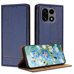 Θήκη OnePlus 15 5G - OEM - Flip Πορτοφόλι από Συνθετικό Δέρμα (PU) με TPU - Μπλε - Wallet/Stand