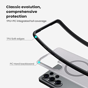 Θήκες Κινητών Αξεσουάρ Huawei P40 Pro Plus 18 Θήκη Samsung Galaxy S26 Ultra 5G - NILLKIN Super Frosted Shield Pro - Σκληρή Πλάτη PC+TPU - Μαύρο - Εικόνα 2