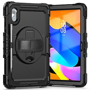 Θήκη Tech-Protect Solid 360 με διάφανη πρόσοψη για tablet Lenovo Idea Tab 11.0" TB-336 μαύρο - Εικόνα 2