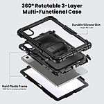 Θήκη Tech-Protect Solid 360 με διάφανη πρόσοψη για tablet Lenovo Idea Tab 11.0" TB-336 μαύρο - Εικόνα 5