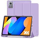 Κομψή θήκη flip cover σε μοντέρνο λιλά χρώμα με τριπλή αναδίπλωση και ενσωματωμένη υποδοχή για stylus pen - Προστασία σε κάθε γωνία που μετατρέπεται σε βάση στήριξης για hands-free χρήση