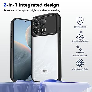 Θήκη Xiaomi Poco F8 Pro / Redmi K90 5G - OEM - Σκληρή Πλάτη PC+TPU - Μαύρο - Εικόνα 2