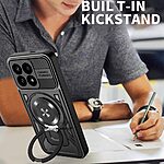 Θήκη Xiaomi Poco F8 Pro / Redmi K90 5G - OEM - Σκληρή Πλάτη PC+TPU - Μαύρο - Stand - Εικόνα 2