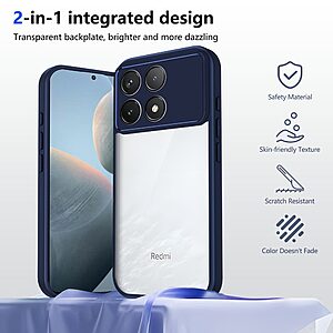 Θήκη Xiaomi Poco F8 Pro / Redmi K90 5G - OEM - Σκληρή Πλάτη PC+TPU - Μπλε - Εικόνα 2