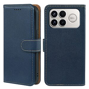 Θήκη Xiaomi Poco F8 Ultra / Redmi K90 Pro Max 5G - OEM - Flip Πορτοφόλι από Συνθετικό Δέρμα (PU) με TPU - Μπλε - RFID/Wallet/Stand