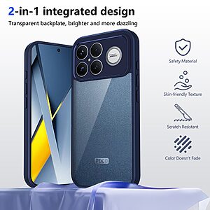 Θήκες Κινητών Αξεσουάρ Xiaomi Poco F8 Ultra 10 Θήκη Xiaomi Poco F8 Ultra / Redmi K90 Pro Max 5G - OEM - Σκληρή Πλάτη PC+TPU - Μπλε - Εικόνα 2