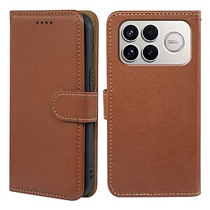 Θήκη Xiaomi Poco F8 Ultra / Redmi K90 Pro Max 5G - OEM - Flip Πορτοφόλι από Συνθετικό Δέρμα (PU) με TPU - Καφέ - RFID/Wallet/Stand