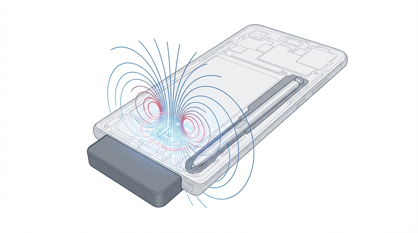 Διαγραμμα μαγνητικης παρεμβολης S Pen με MagSafe θηκη Samsung Galaxy S26 Ultra