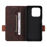 Flip Πορτοφόλι από Συνθετικό Δέρμα (PU) με TPU για το Honor 400 Smart σε Καφέ χρώμα με θήκη κάρτας και βάση στήριξης.