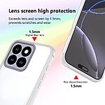 Σκληρή Πλάτη PC+TPU για Honor 400 Smart 5G και Honor X7d 4G από OEM σε Λευκό χρώμα με ενισχυμένες γωνίες και airbag προστασία.