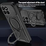 Σκληρή Πλάτη PC+TPU για Honor 400 Smart από OEM σε Κόκκινο χρώμα με ενσωματωμένο μαγνήτη και περιστρεφόμενο Stand 360°.