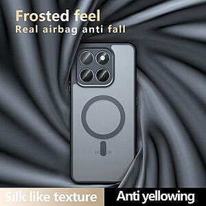 Σκληρή Πλάτη PC+TPU για το Honor 400 Smart 5G / 4G και X7d 4G από OEM σε μαύρο χρώμα με matte φινίρισμα και μαγνητική συμβατότητα.