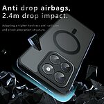 Σκληρή Πλάτη PC+TPU για το Honor 400 Smart 5G / 4G και X7d 4G από OEM σε μαύρο χρώμα με matte φινίρισμα και μαγνητική συμβατότητα.