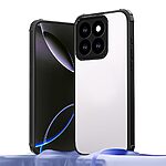 Σκληρή Πλάτη PC+TPU για το Honor 400 Smart σε Μαύρο χρώμα με ενισχυμένες γωνίες airbag και υβριδική κατασκευή TPU+Ακρυλικό για μέγιστη προστασία.