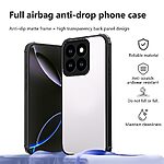 Σκληρή Πλάτη PC+TPU για το Honor 400 Smart σε Μαύρο χρώμα με ενισχυμένες γωνίες airbag και υβριδική κατασκευή TPU+Ακρυλικό για μέγιστη προστασία.