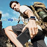 Σκληρή Πλάτη PC+TPU για Honor 400 Smart από OEM σε Μαύρο χρώμα με περιστρεφόμενο Stand, προστασία στρατιωτικού επιπέδου και κινητή ασπίδα φακού.