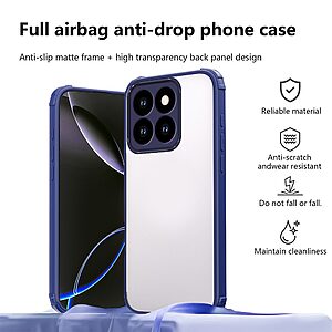 Σκληρή Πλάτη PC+TPU για Honor 400 Smart από OEM σε Μπλε χρώμα με ενισχυμένες γωνίες και προστασία από κρούσεις.